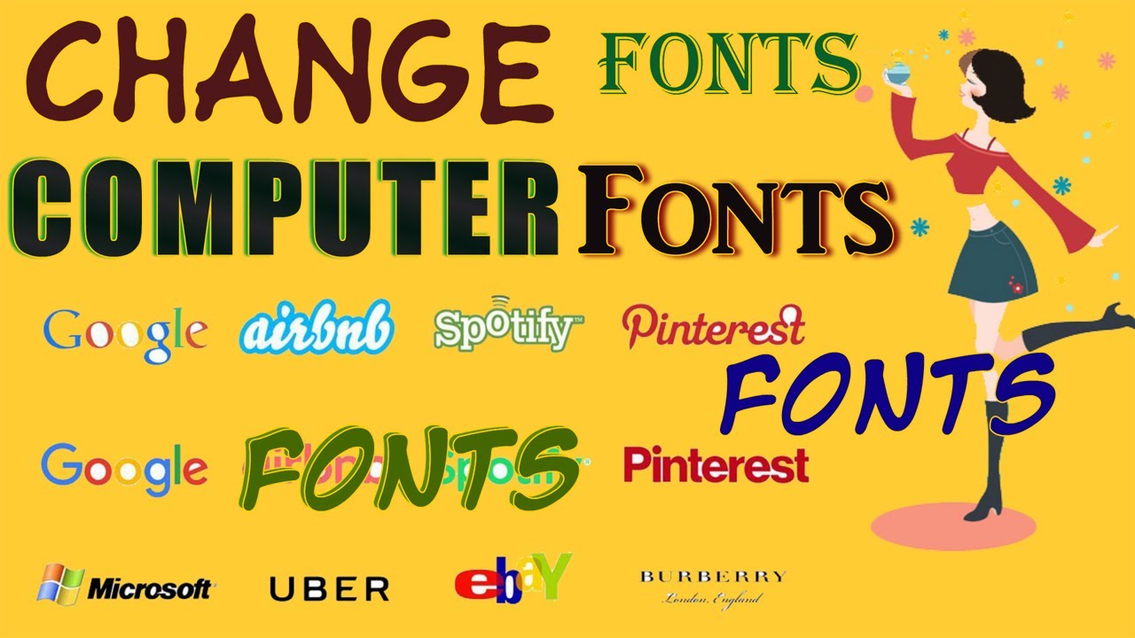 How to change fonts in computer-replace new fonts in laptop-google fonts