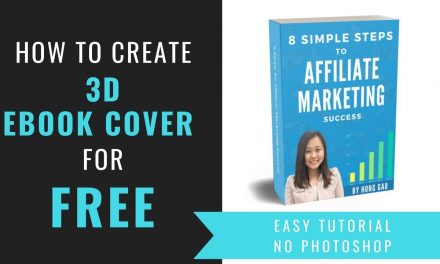 How To Create a 3D Ebook Cover For Free In 3 Minutes or Less