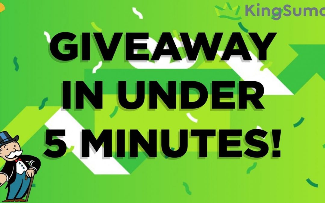How to Make a Giveaway (For Free!)