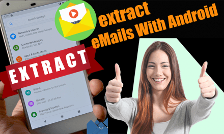 Extract Emails on Android phone with apps