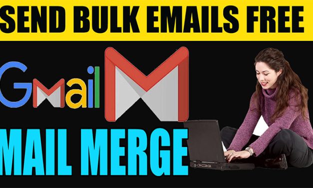 Send Bulk Email through Gmail and mergo mail merge extension